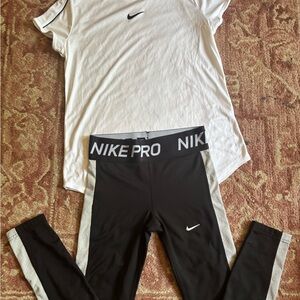 Nike Dri-FIT White Athletic Top